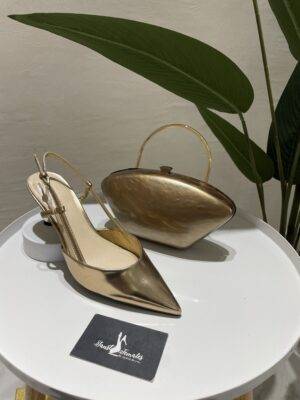 Ninewest Bronze Heels