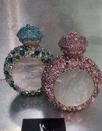 Blue Perfume Swarovski Clutch