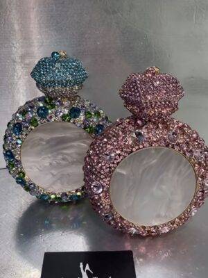 Blue Perfume Swarovski Clutch