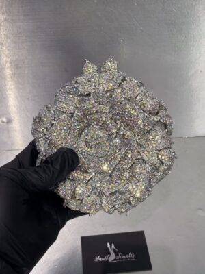Silver Swarovski Clutch