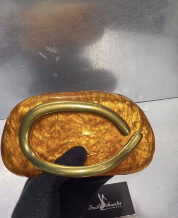 Orange Acrylic Clutch