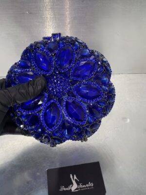 Blue Swarovski Clutch