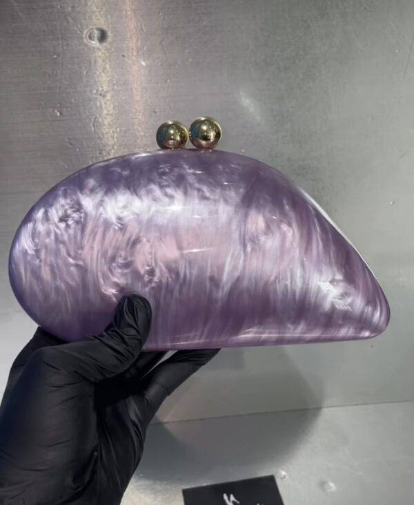 Lilac Acrylic Clutch