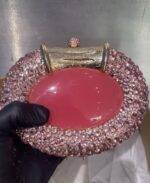Pink Swarovski Clutch