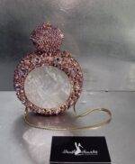 Pink Perfume Swarovski Clutch