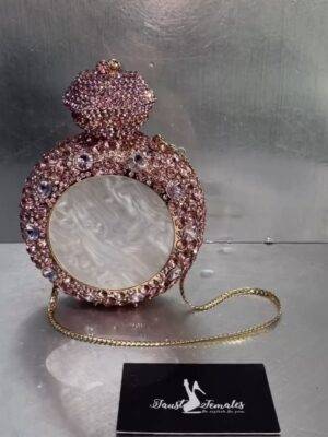 Pink Perfume Swarovski Clutch