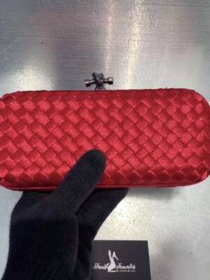 Red Wooven Clutch