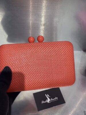 Carrot Color Carpet Clutch